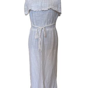 Old Navy White Strapless Maxi Dress